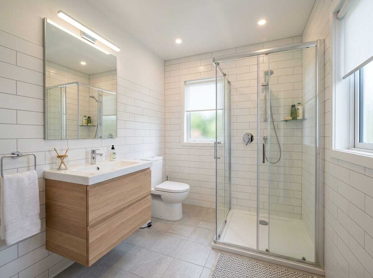 Budget bathroom after